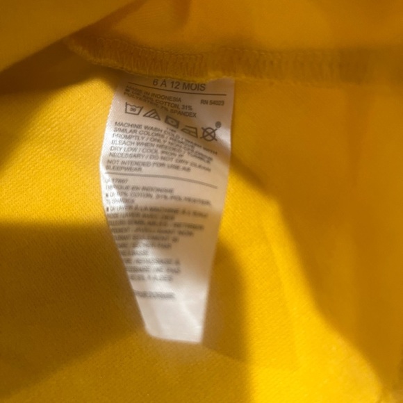 Janie Jack Collared Ruffle Ponte Dress Yellow 6-12 Mos - Picture 5 of 12